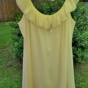 White dress with lace bottom